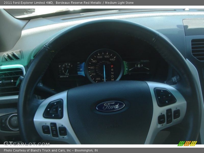 Bordeaux Reserve Red Metallic / Medium Light Stone 2011 Ford Explorer Limited 4WD