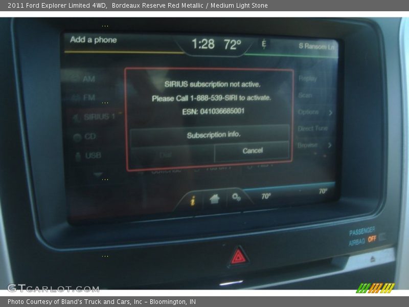 Bordeaux Reserve Red Metallic / Medium Light Stone 2011 Ford Explorer Limited 4WD