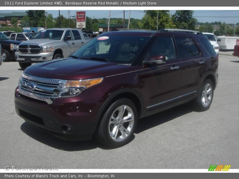 Bordeaux Reserve Red Metallic / Medium Light Stone 2011 Ford Explorer Limited 4WD