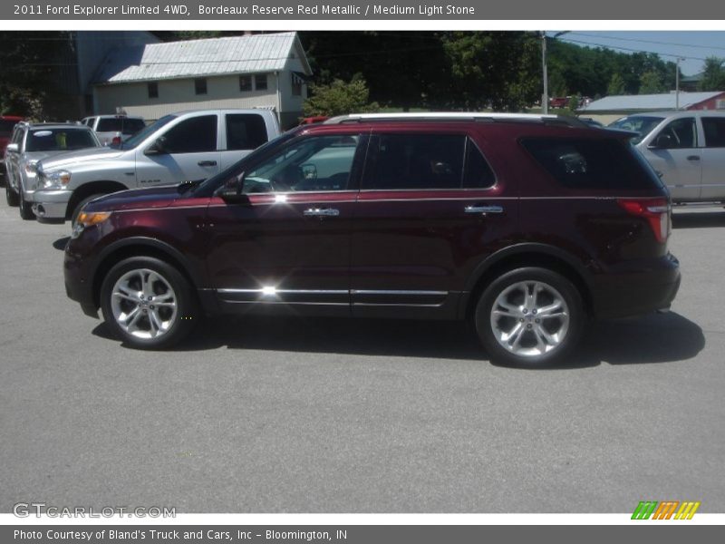 Bordeaux Reserve Red Metallic / Medium Light Stone 2011 Ford Explorer Limited 4WD