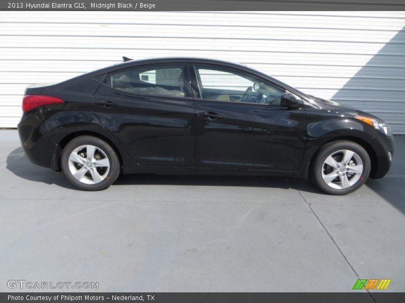 Midnight Black / Beige 2013 Hyundai Elantra GLS