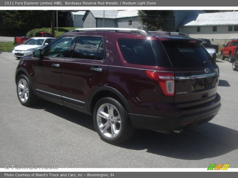 Bordeaux Reserve Red Metallic / Medium Light Stone 2011 Ford Explorer Limited 4WD