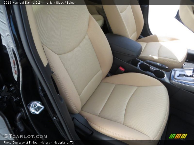 Midnight Black / Beige 2013 Hyundai Elantra GLS