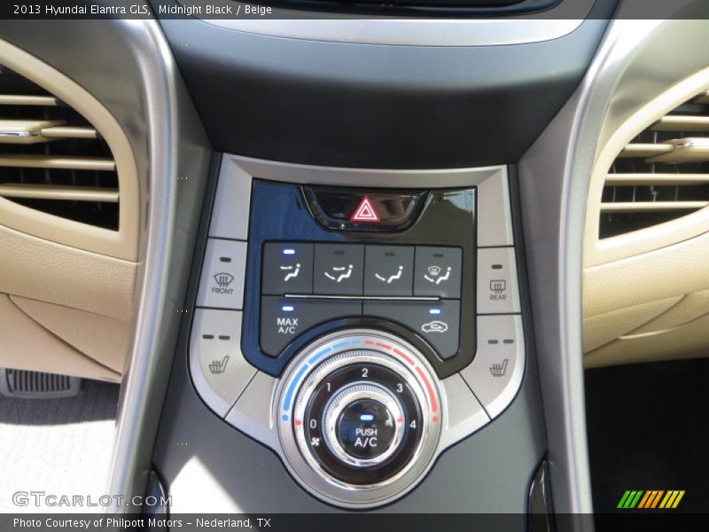 Midnight Black / Beige 2013 Hyundai Elantra GLS