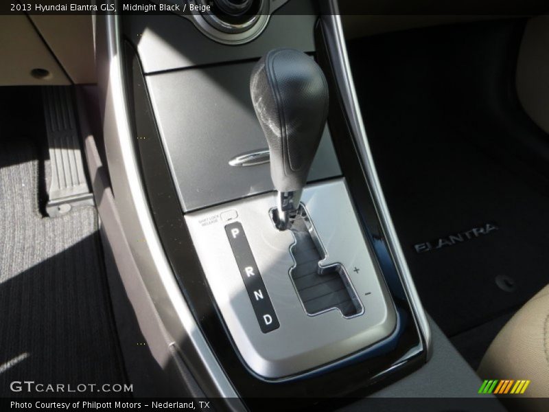 Midnight Black / Beige 2013 Hyundai Elantra GLS