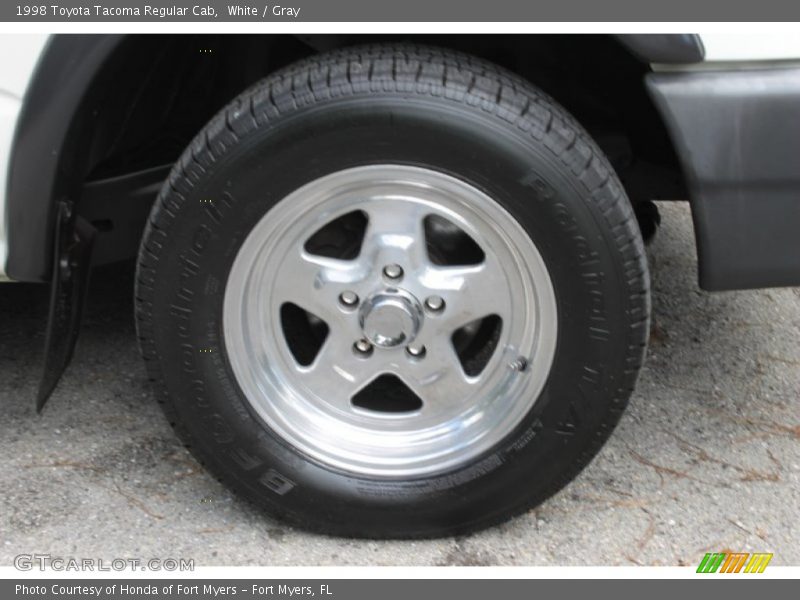 White / Gray 1998 Toyota Tacoma Regular Cab