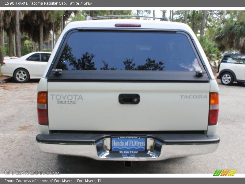 White / Gray 1998 Toyota Tacoma Regular Cab