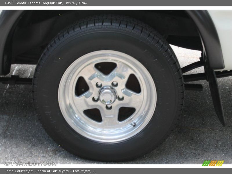 White / Gray 1998 Toyota Tacoma Regular Cab