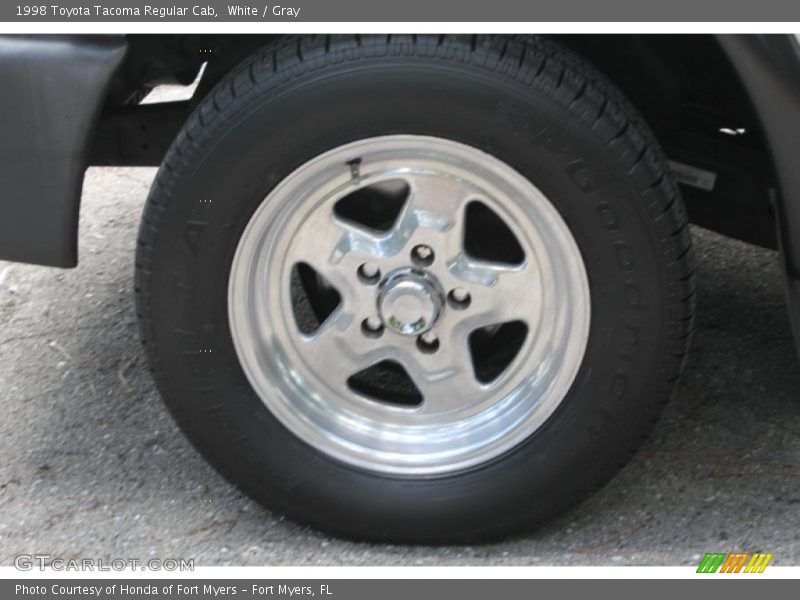 White / Gray 1998 Toyota Tacoma Regular Cab