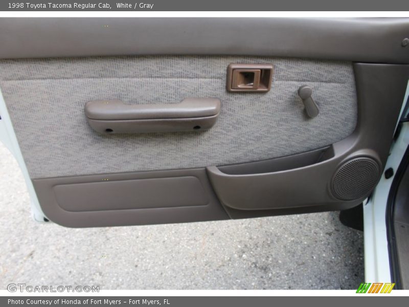 White / Gray 1998 Toyota Tacoma Regular Cab