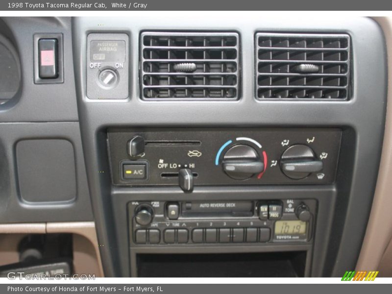 White / Gray 1998 Toyota Tacoma Regular Cab