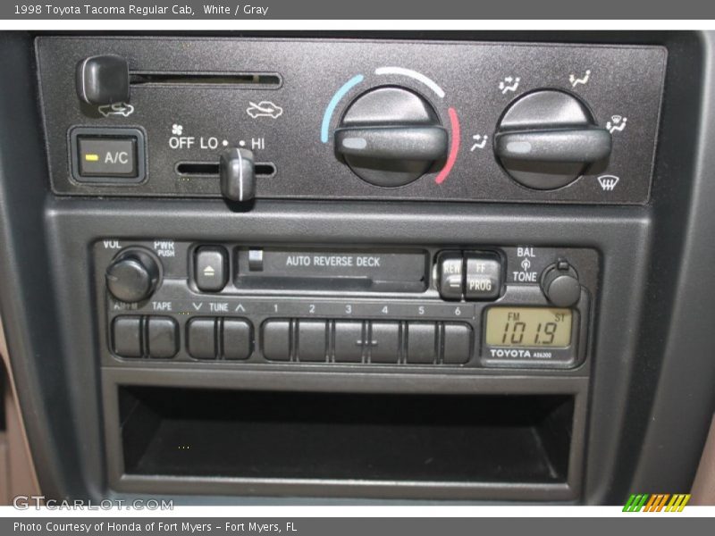 White / Gray 1998 Toyota Tacoma Regular Cab