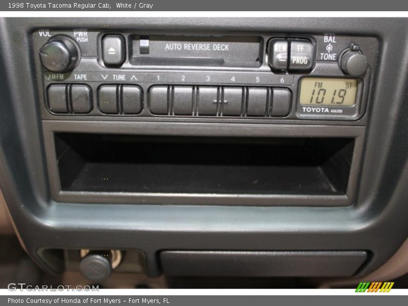 White / Gray 1998 Toyota Tacoma Regular Cab