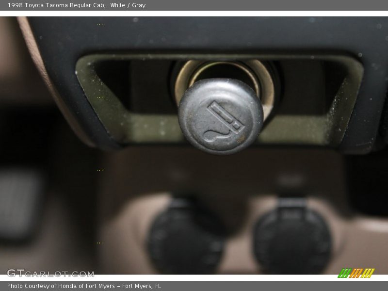 White / Gray 1998 Toyota Tacoma Regular Cab