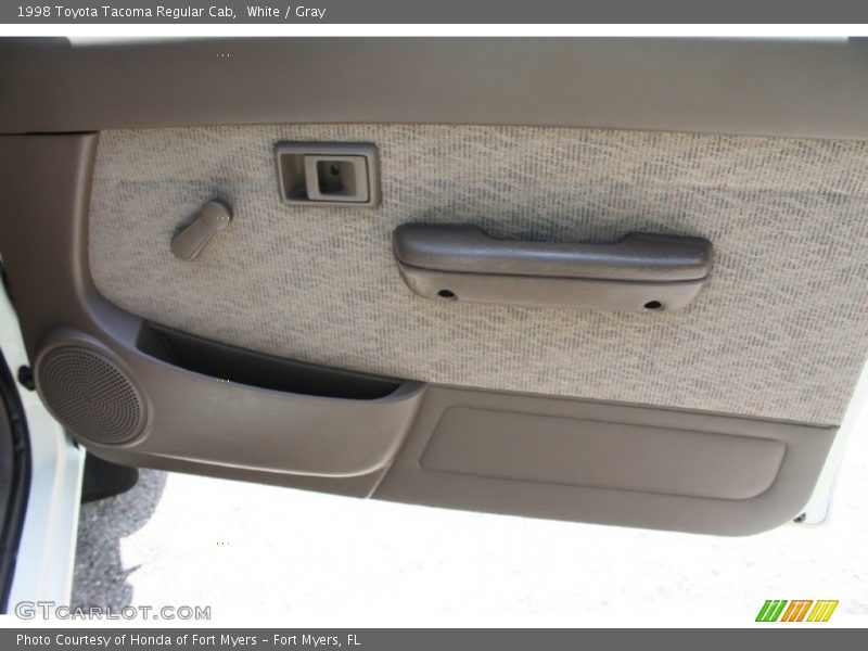 White / Gray 1998 Toyota Tacoma Regular Cab