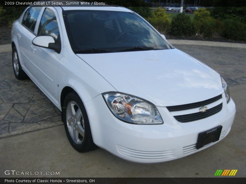 Summit White / Ebony 2009 Chevrolet Cobalt LT Sedan