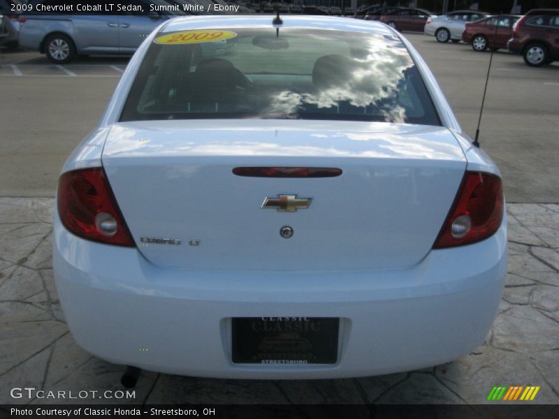 Summit White / Ebony 2009 Chevrolet Cobalt LT Sedan