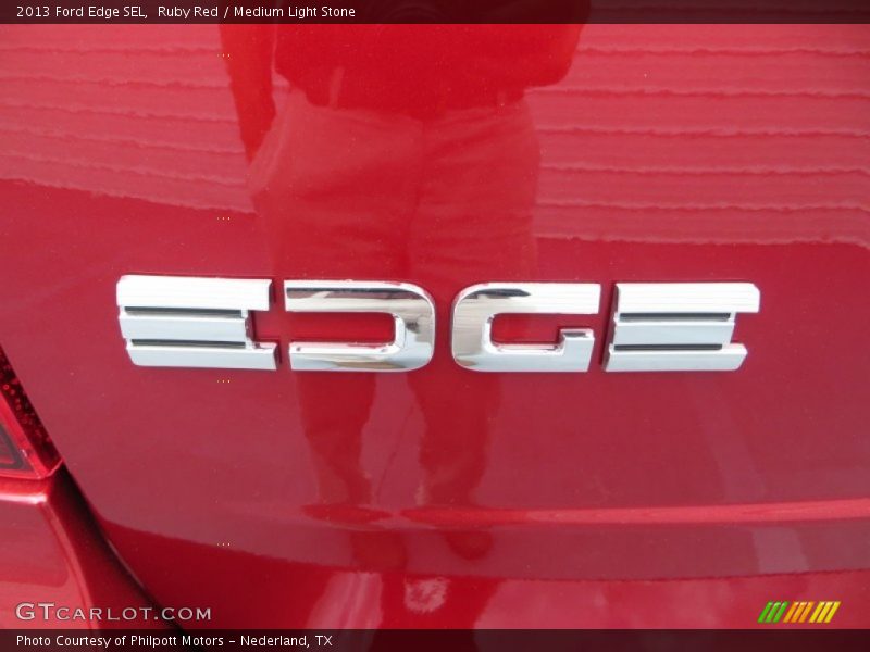 Ruby Red / Medium Light Stone 2013 Ford Edge SEL