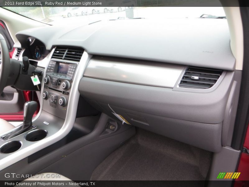 Ruby Red / Medium Light Stone 2013 Ford Edge SEL