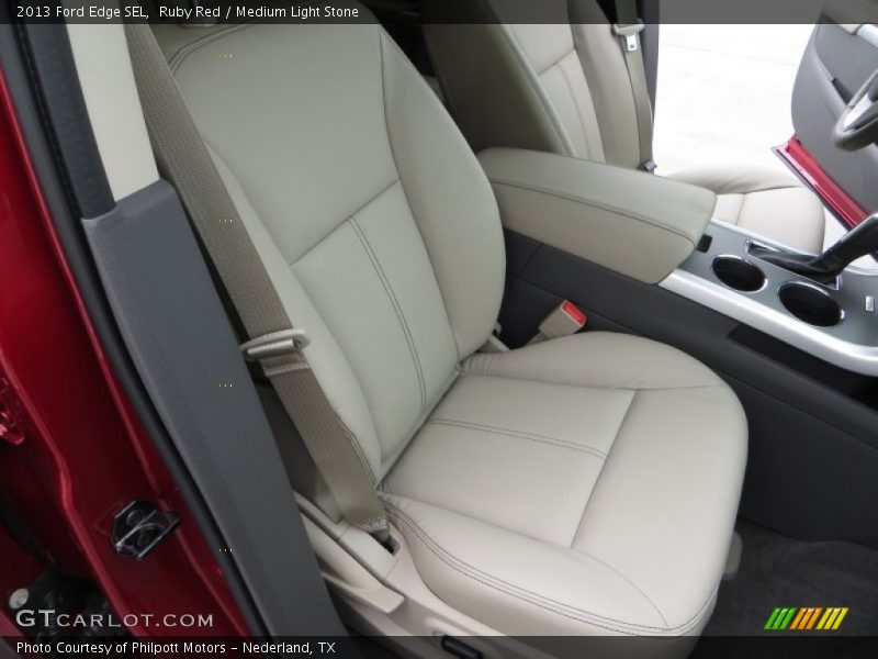 Ruby Red / Medium Light Stone 2013 Ford Edge SEL