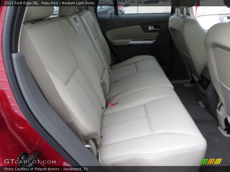 Ruby Red / Medium Light Stone 2013 Ford Edge SEL