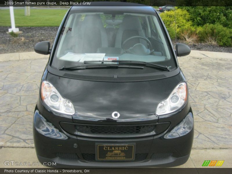 Deep Black / Gray 2009 Smart fortwo pure coupe