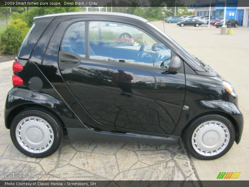 Deep Black / Gray 2009 Smart fortwo pure coupe