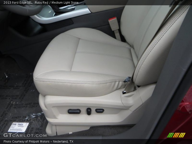 Ruby Red / Medium Light Stone 2013 Ford Edge SEL