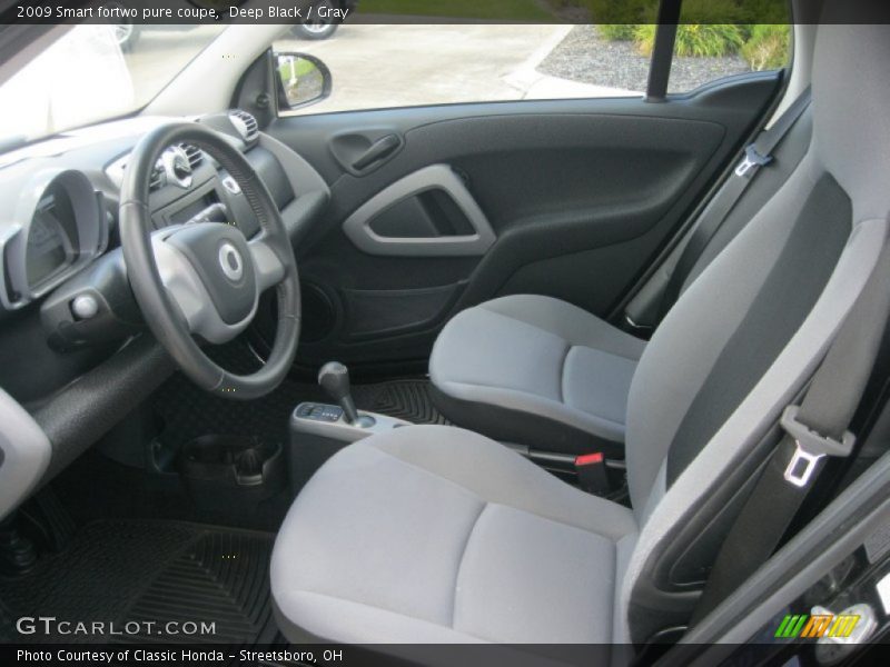 Deep Black / Gray 2009 Smart fortwo pure coupe