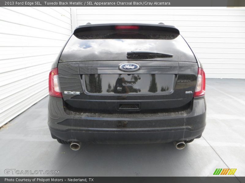 Tuxedo Black Metallic / SEL Appearance Charcoal Black/Gray Alcantara 2013 Ford Edge SEL