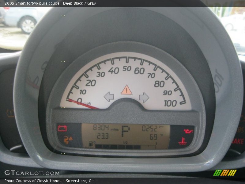 Deep Black / Gray 2009 Smart fortwo pure coupe