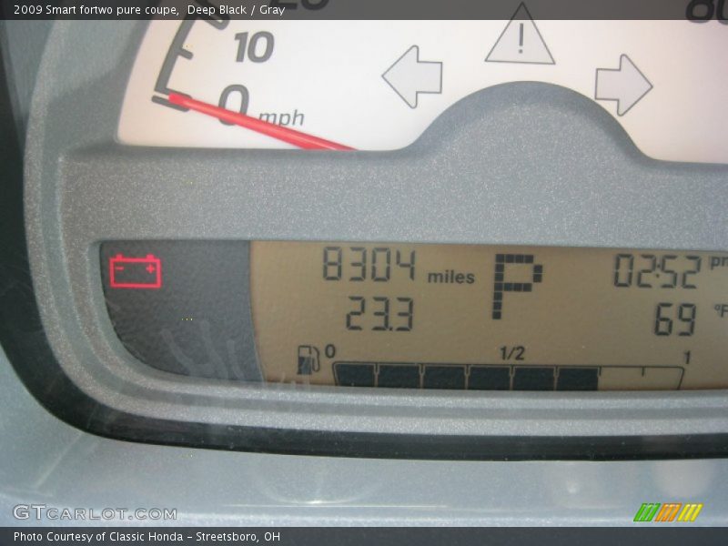 Deep Black / Gray 2009 Smart fortwo pure coupe