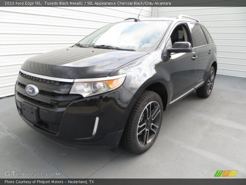 Tuxedo Black Metallic / SEL Appearance Charcoal Black/Gray Alcantara 2013 Ford Edge SEL