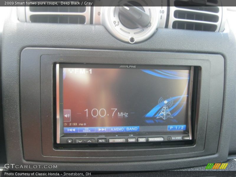 Deep Black / Gray 2009 Smart fortwo pure coupe