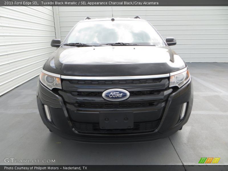 Tuxedo Black Metallic / SEL Appearance Charcoal Black/Gray Alcantara 2013 Ford Edge SEL