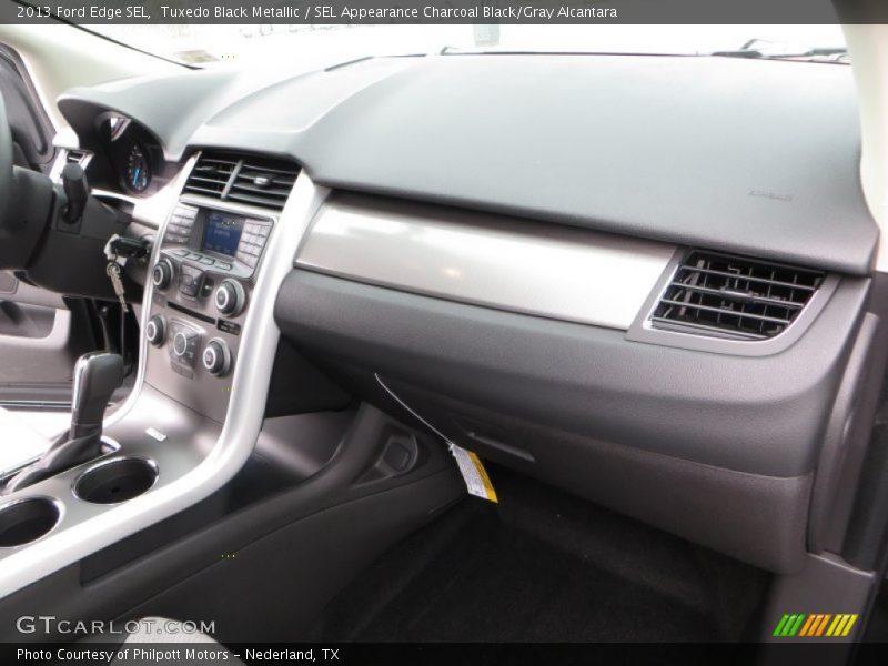 Tuxedo Black Metallic / SEL Appearance Charcoal Black/Gray Alcantara 2013 Ford Edge SEL