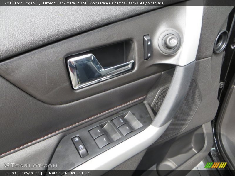 Tuxedo Black Metallic / SEL Appearance Charcoal Black/Gray Alcantara 2013 Ford Edge SEL