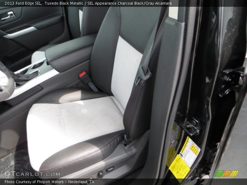 Tuxedo Black Metallic / SEL Appearance Charcoal Black/Gray Alcantara 2013 Ford Edge SEL