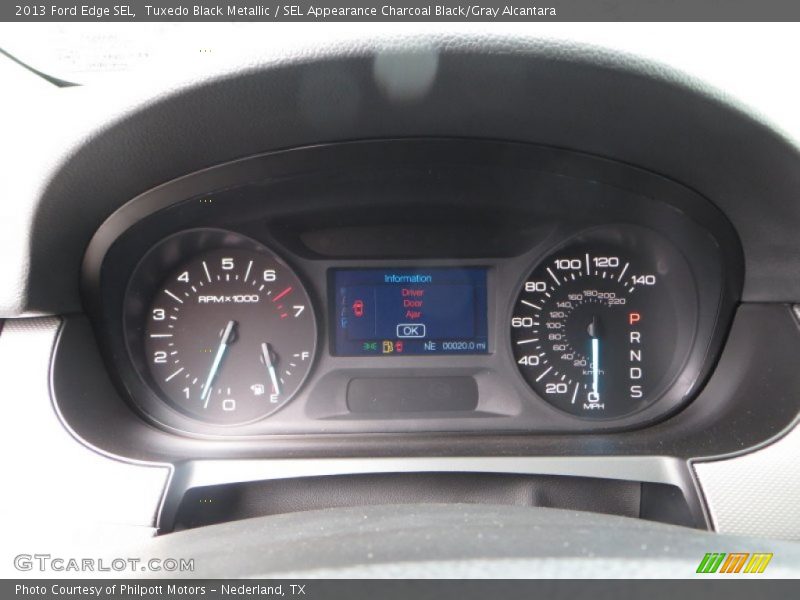 Tuxedo Black Metallic / SEL Appearance Charcoal Black/Gray Alcantara 2013 Ford Edge SEL