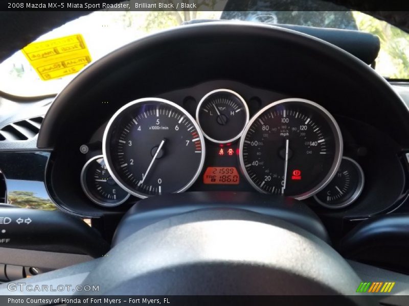 Brilliant Black / Black 2008 Mazda MX-5 Miata Sport Roadster