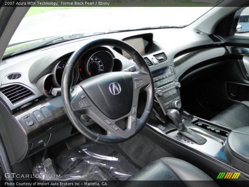  2007 MDX Technology Ebony Interior