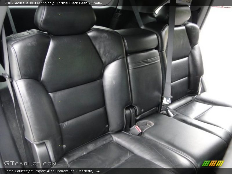 Rear Seat of 2007 MDX Technology