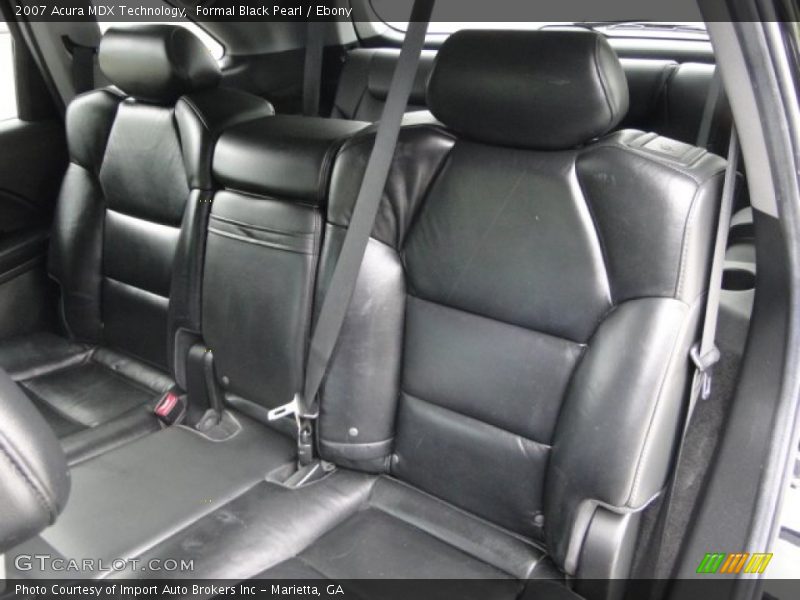 Rear Seat of 2007 MDX Technology