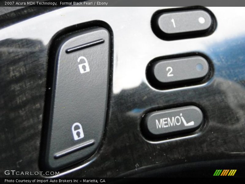 Formal Black Pearl / Ebony 2007 Acura MDX Technology