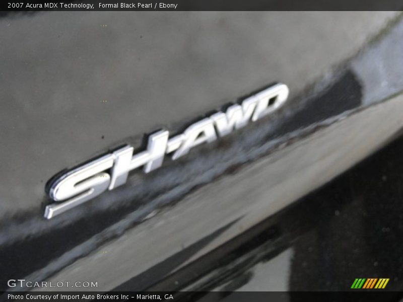 Formal Black Pearl / Ebony 2007 Acura MDX Technology