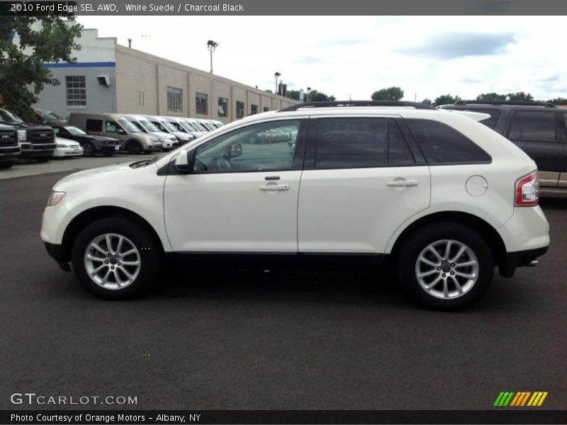 White Suede / Charcoal Black 2010 Ford Edge SEL AWD