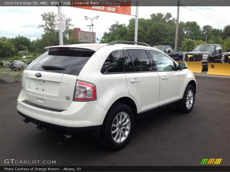 White Suede / Charcoal Black 2010 Ford Edge SEL AWD