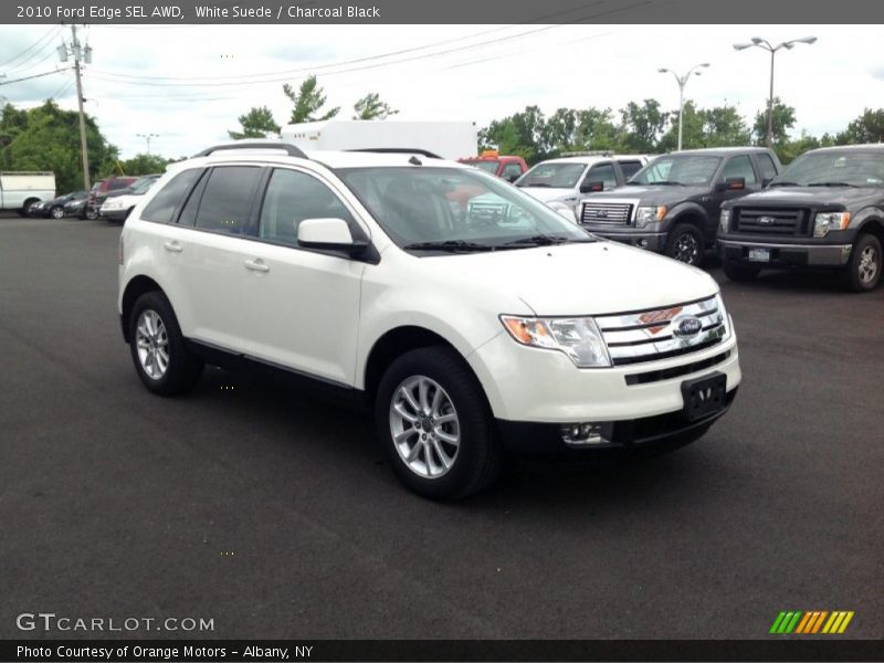 White Suede / Charcoal Black 2010 Ford Edge SEL AWD