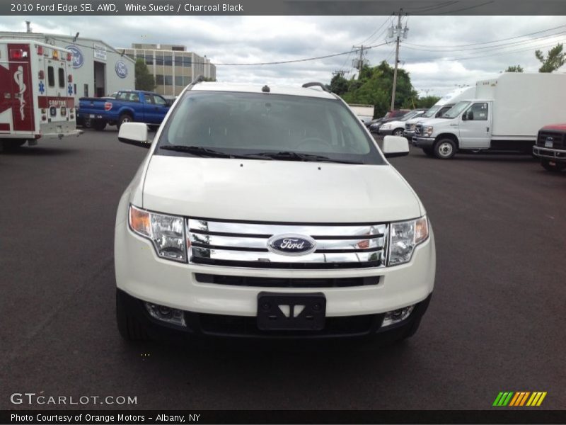 White Suede / Charcoal Black 2010 Ford Edge SEL AWD