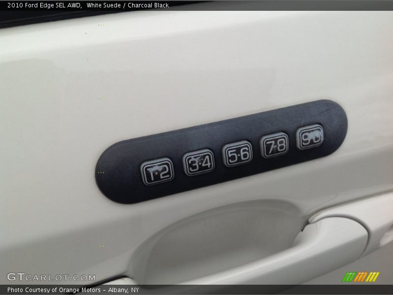 White Suede / Charcoal Black 2010 Ford Edge SEL AWD